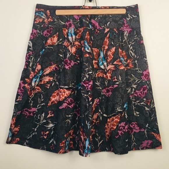 Esprit Dresses & Skirts - Esprit skirt Dark floral skirt side zipper dark academia espirit orange …